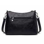 Soft Faux Leather Crossbody Bag – 3 Compartments