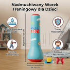 Inflatable punching bag for children with water base