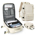 Travel backpack 35 L with USB port and shoe compartment