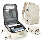 Travel backpack 35 L with USB port and shoe compartment