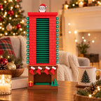 Adventskalender Weihnachtsmann im Kamin, Countdown-Deko mit 24 Tagen