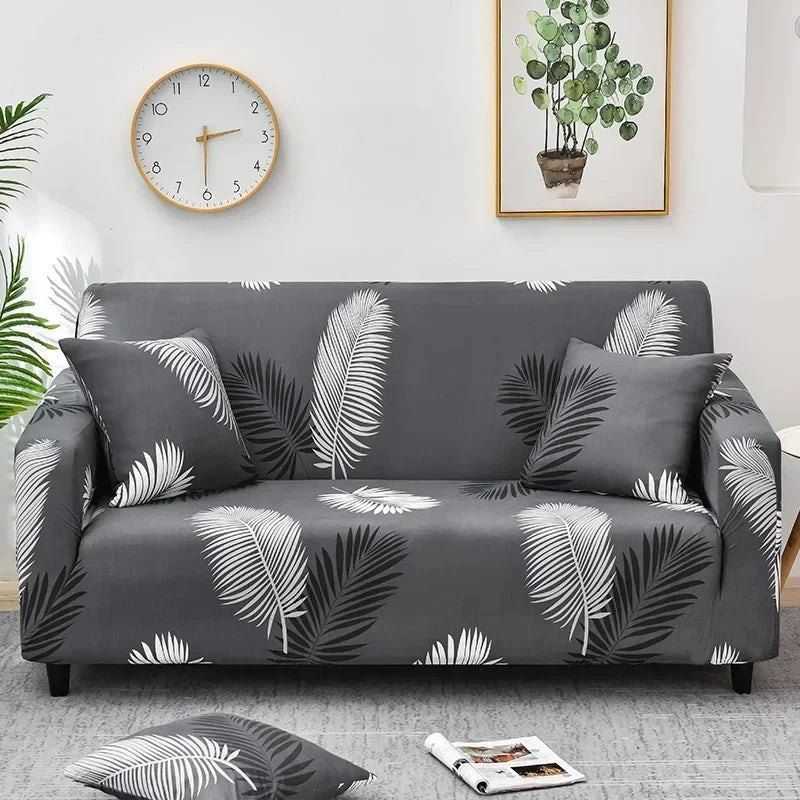 Sofabezug Stretch mit Blumenmuster