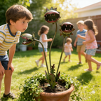 Metall-Gartenstecker Karnivore Pflanze – Dekoratives Akzent