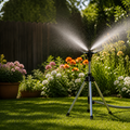 Gartenbewässerung 360° mit höhenverstellbarem Sprühkopf