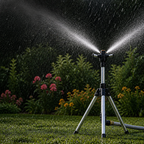 Gartenbewässerung 360° mit höhenverstellbarem Sprühkopf