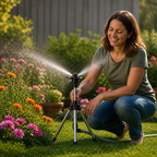 Gartenbewässerung 360° mit höhenverstellbarem Sprühkopf