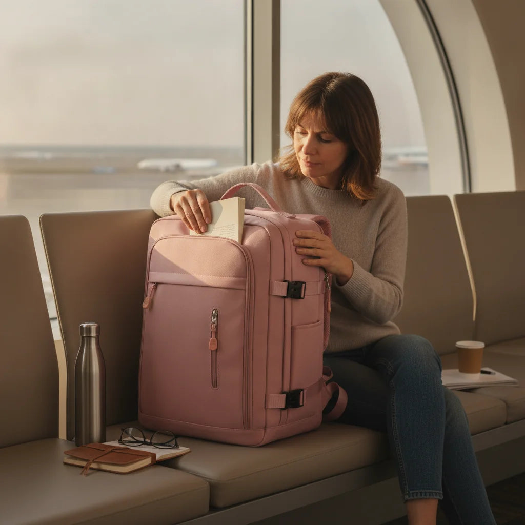 Der Rucksack für den nächsten Abflug