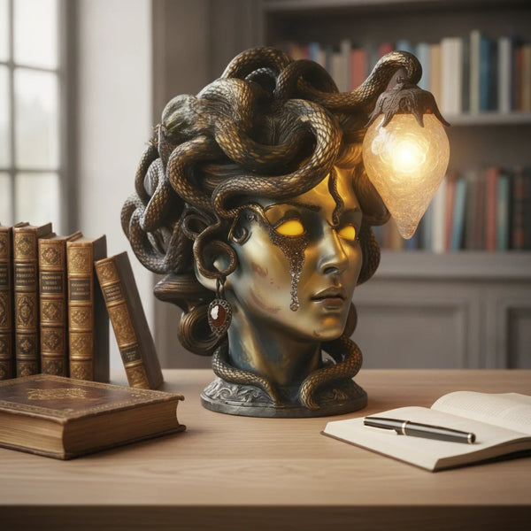 Medusa-Tischlampe mit LED-Beleuchtung — technical_before_after.with_card_image