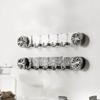 Self-adhesive wall hook strip with foldable hooks – no drilling needed