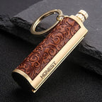 Waterproof fire starter with flint and carabiner