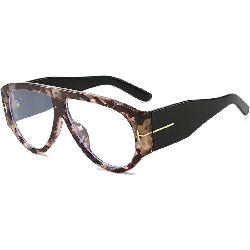 Aviator Oversized Sunglasses with UV400 Protection