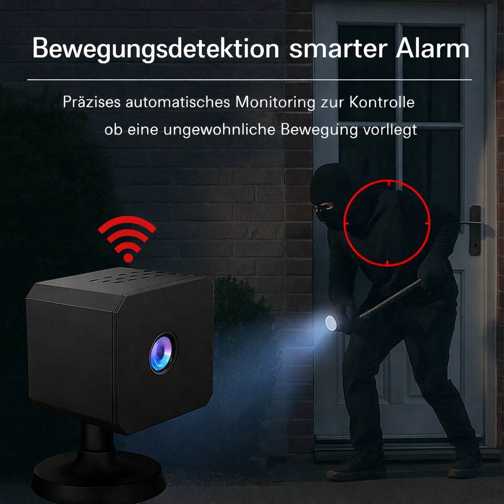 4K Surveillance Camera with Night Vision and Battery