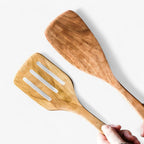 Teak Kitchen Utensil Set – 9 Pieces with Holder & Spoon Rest