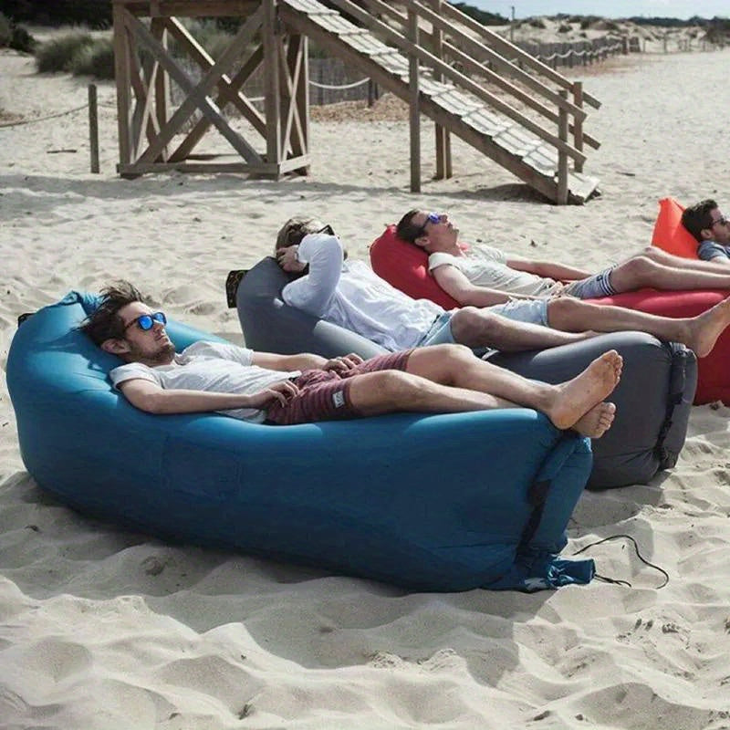 Aufblasbare Luftbank für Outdoor – ohne Pumpe aufblasbar