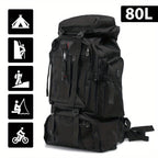 Hiking Backpack 80 Liters – Water-Repellent and Durable