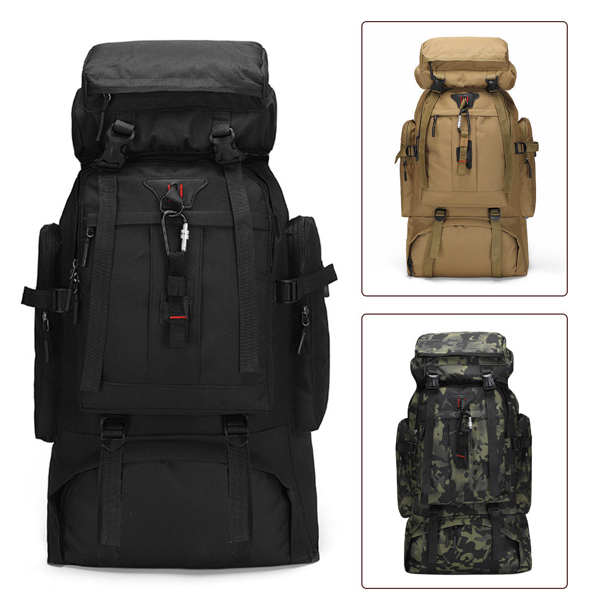 Hiking Backpack 80 Liters – Water-Repellent and Durable