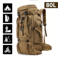 Hiking Backpack 80 Liters – Water-Repellent and Durable