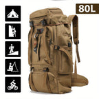 Hiking Backpack 80 Liters – Water-Repellent and Durable