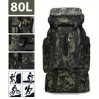 Hiking Backpack 80 Liters – Water-Repellent and Durable