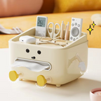 Schreibtisch-Organizer mit Rollen und Papiertuchspender