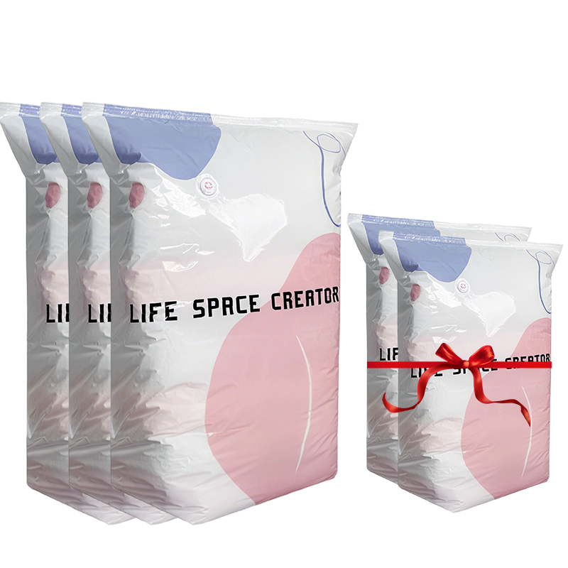 Vacuum storage bags for clothing and bedding