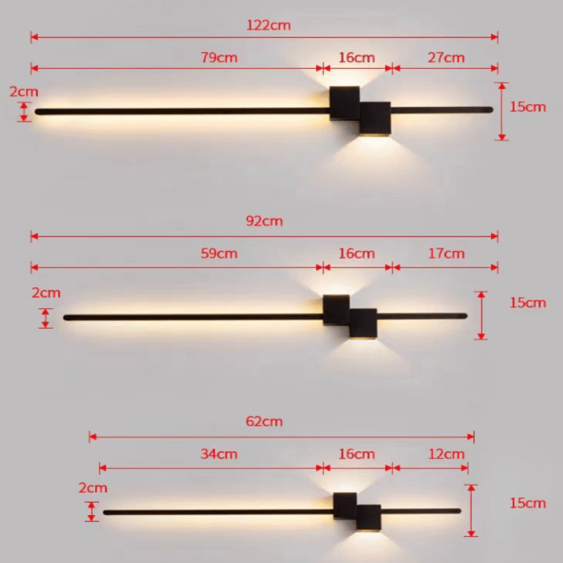 LED-Wandleuchte mit linearer Lichtführung – Modernes Design