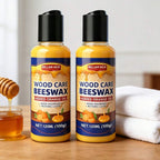 Beeswax wood polish with orange oil, creamy liquid, set of 2 (2 × 120 ml)