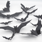 LED Fledermaus Deko 12-teilig mit 3D-Effekt