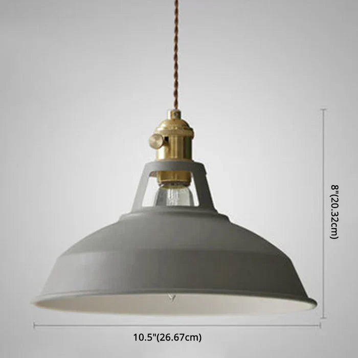 Industrielle Pendelleuchte Metall 27 cm