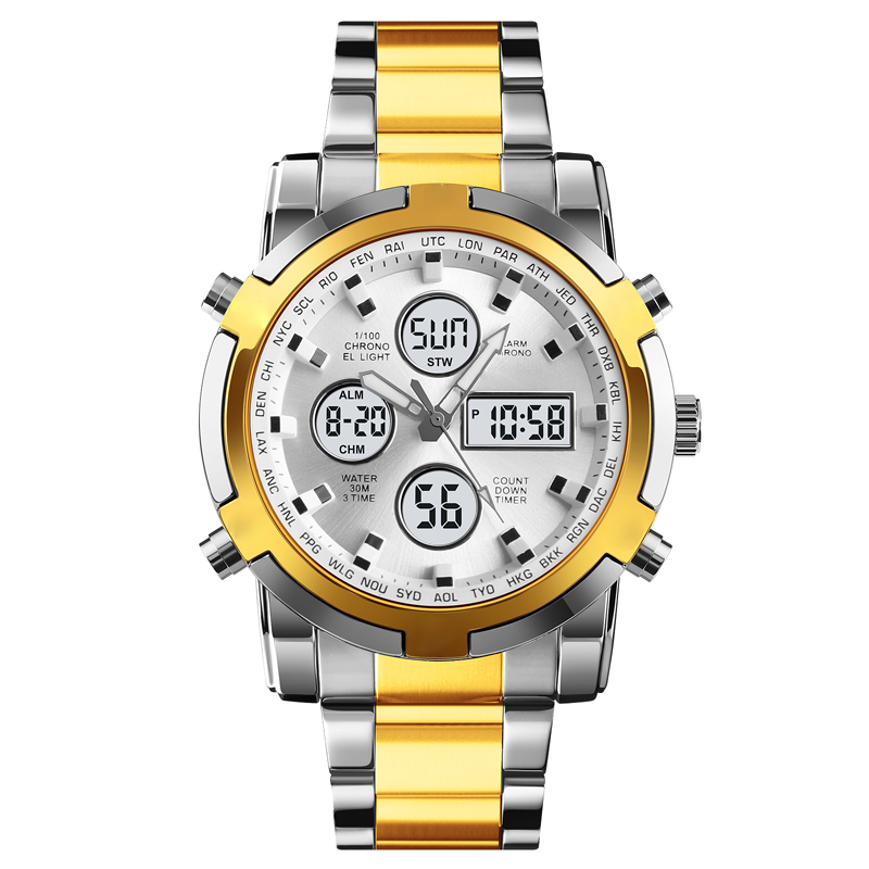 Digital-Armbanduhr mit Multifunktionsdisplay