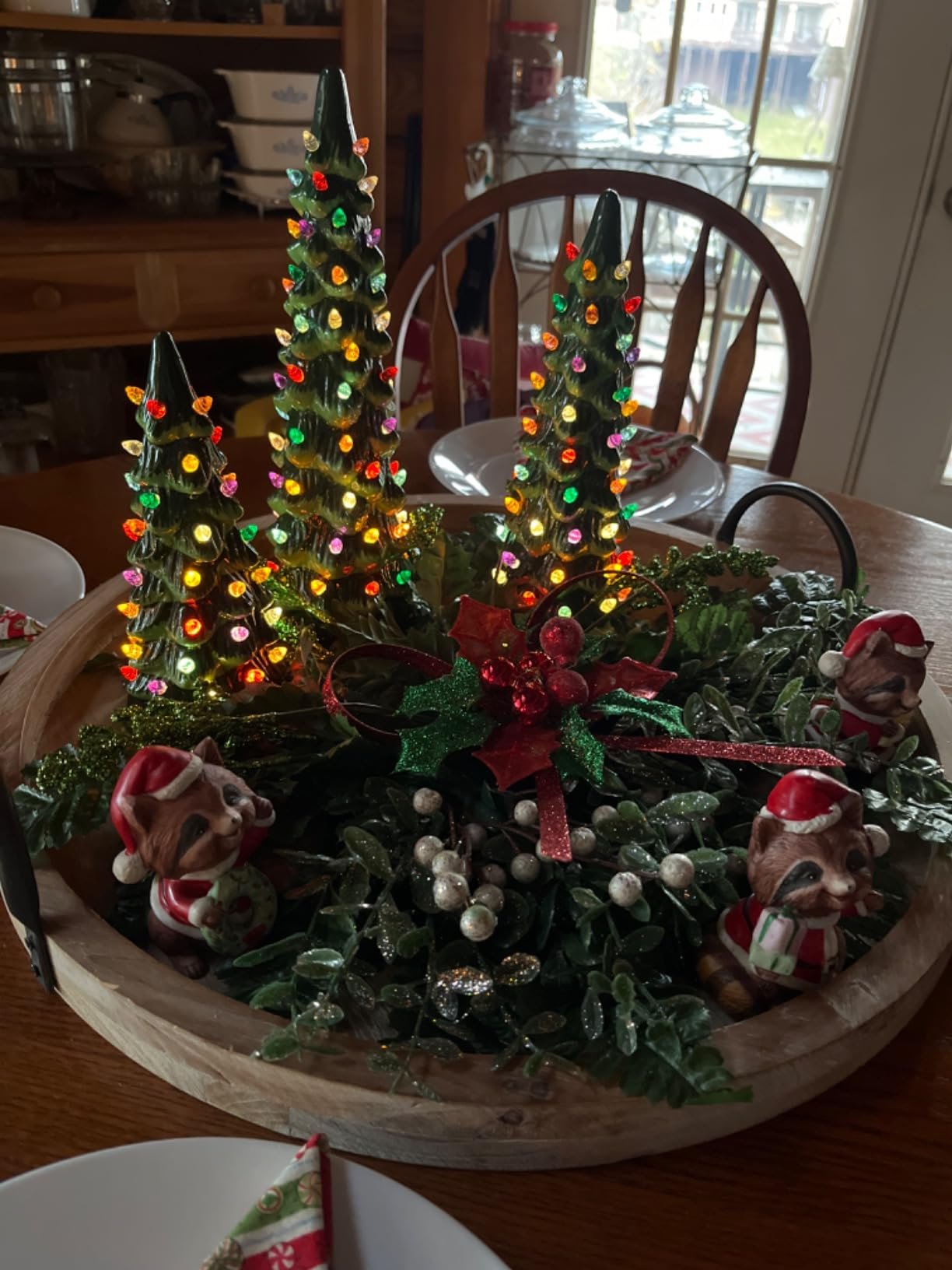Decorative Christmas Trees with LED Lighting for the Table