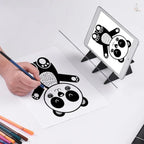 Drawing projector with smartphone holder for easy tracing