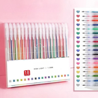 Glitter gel pen set with 1.0-mm ballpoint tip - 8 to 48 colors
