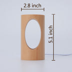 LED Tischlampe Holz -   Mivoza Deutschland