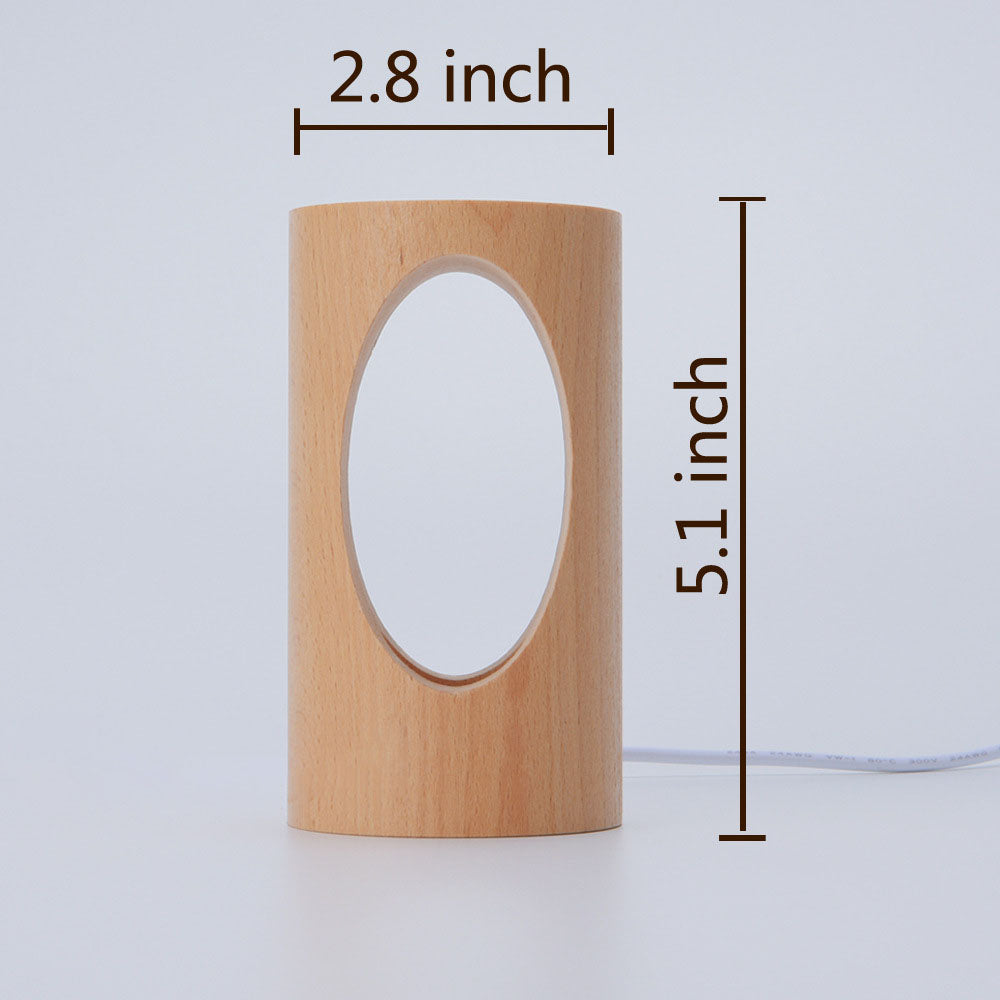 LED Tischlampe Holz -   Mivoza Deutschland