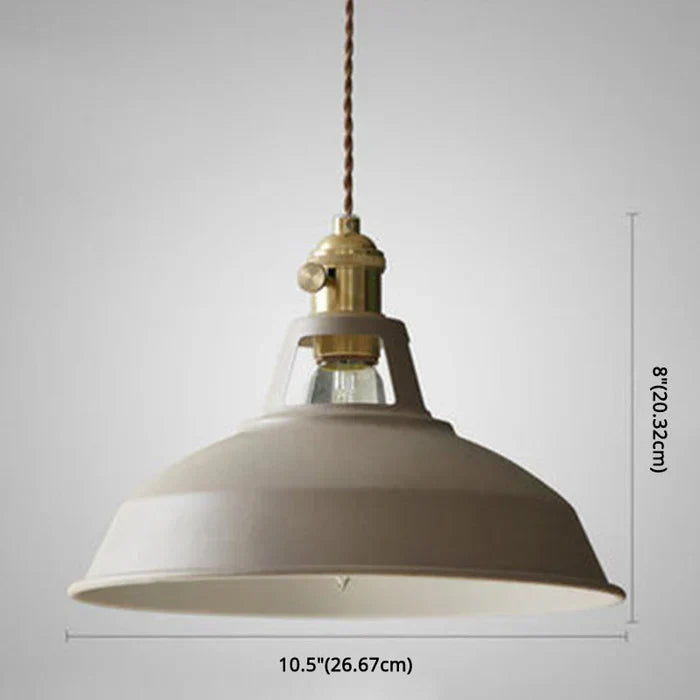 Industrielle Pendelleuchte Metall 27 cm