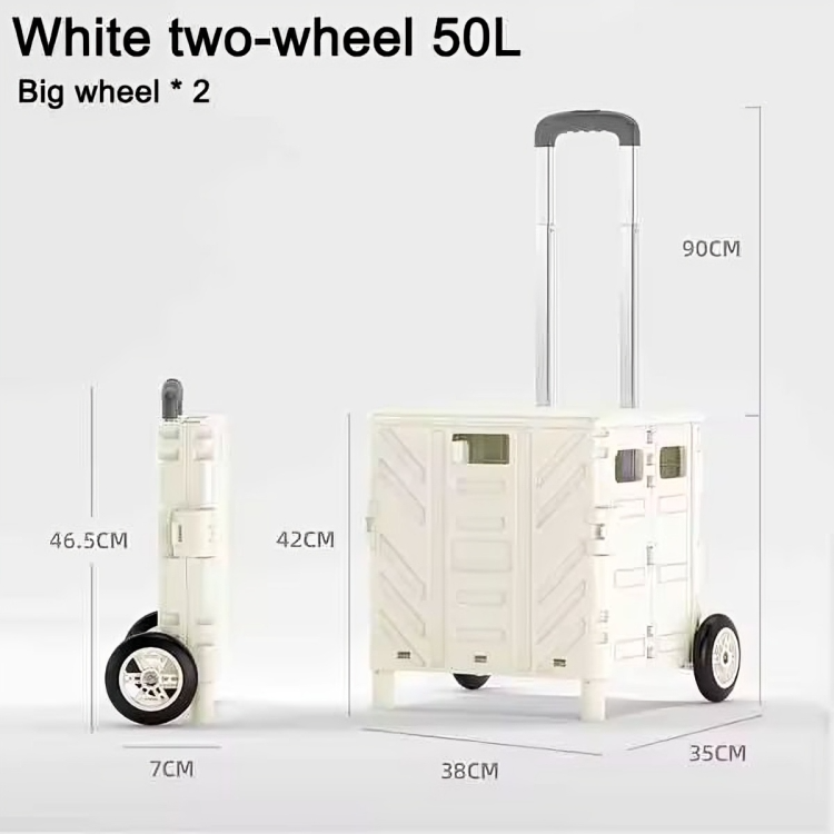 Foldable transport trolley with stair wheels