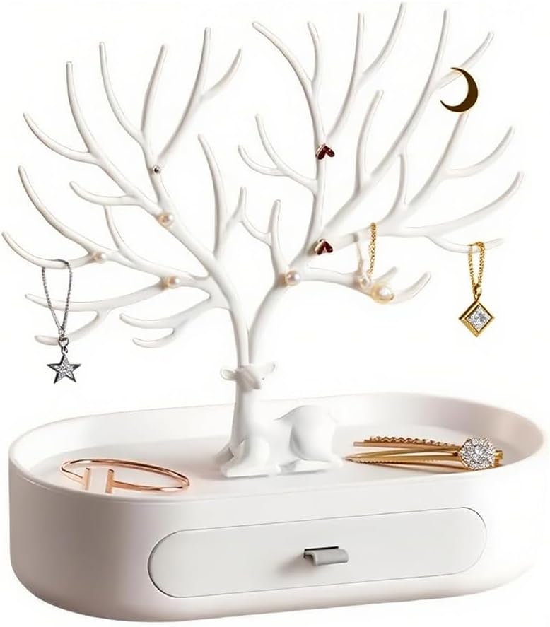 Schmuckständer Baum Design mit Schublade
