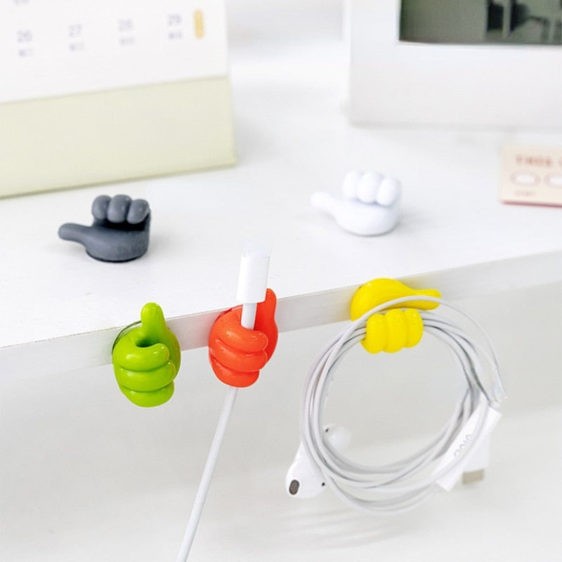 Kabel-Haken Daumen-Form Silikon – Selbstklebend für Ordnung