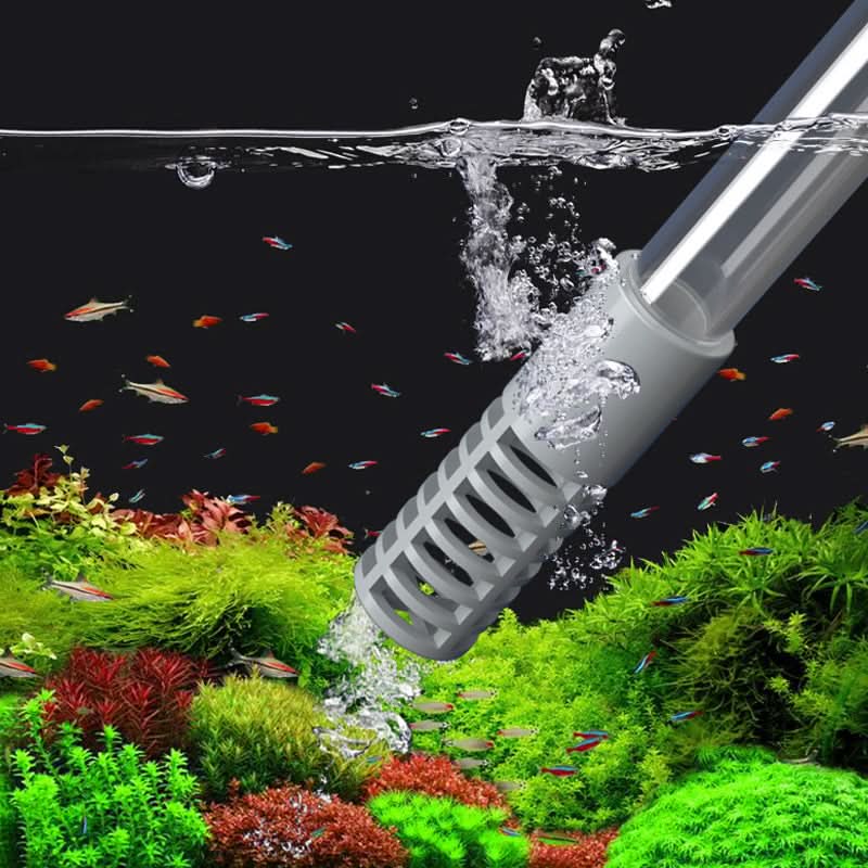 Aquarium Siphon mit Durchflussregelung und Fischnetz
