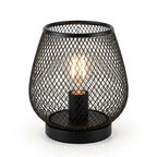 LED-Laterne aus Metallgeflecht, batteriebetrieben, 17 cm
