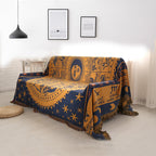Überwurf Bohemian mit Quasten – Wendbares Design aus Baumwolle