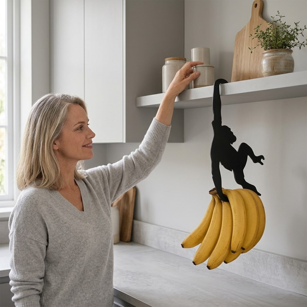 Aufhänge-Haken Affe für Küche und Schrankkante