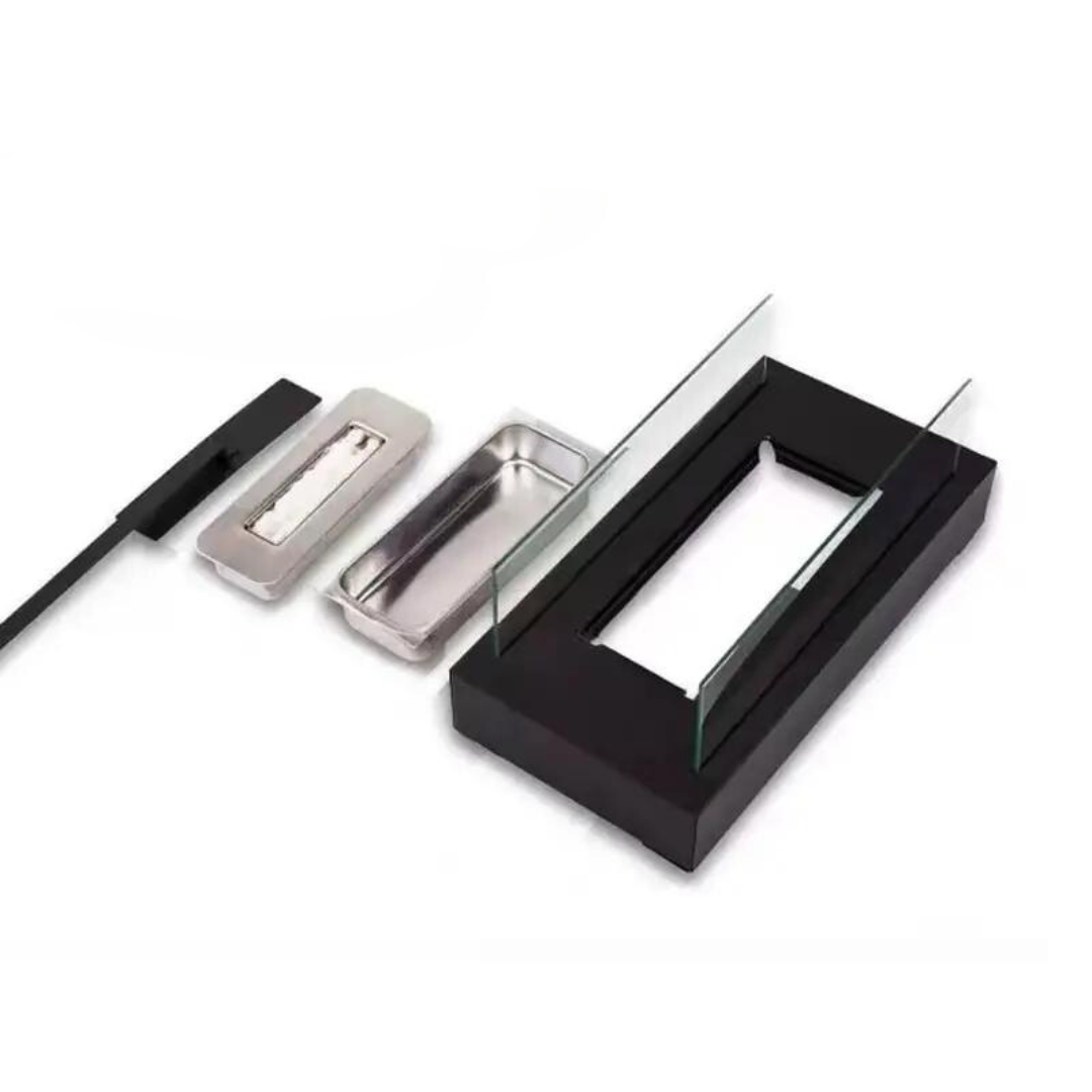 Table fireplace for terrace and balcony with bioethanol
