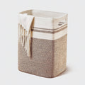 Large Woven Cotton Rope Laundry Basket with Handles
