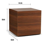 Digital LED cube alarm clock with temperature display