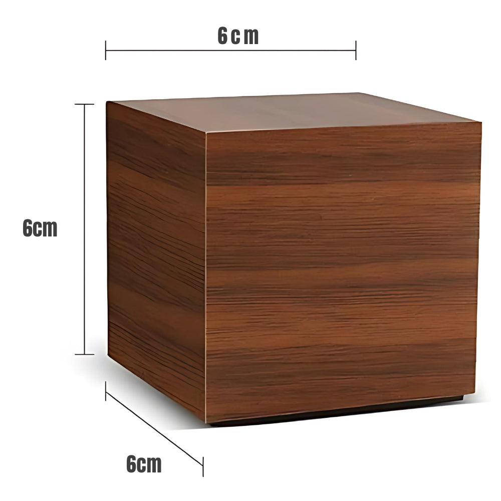 Digital LED cube alarm clock with temperature display