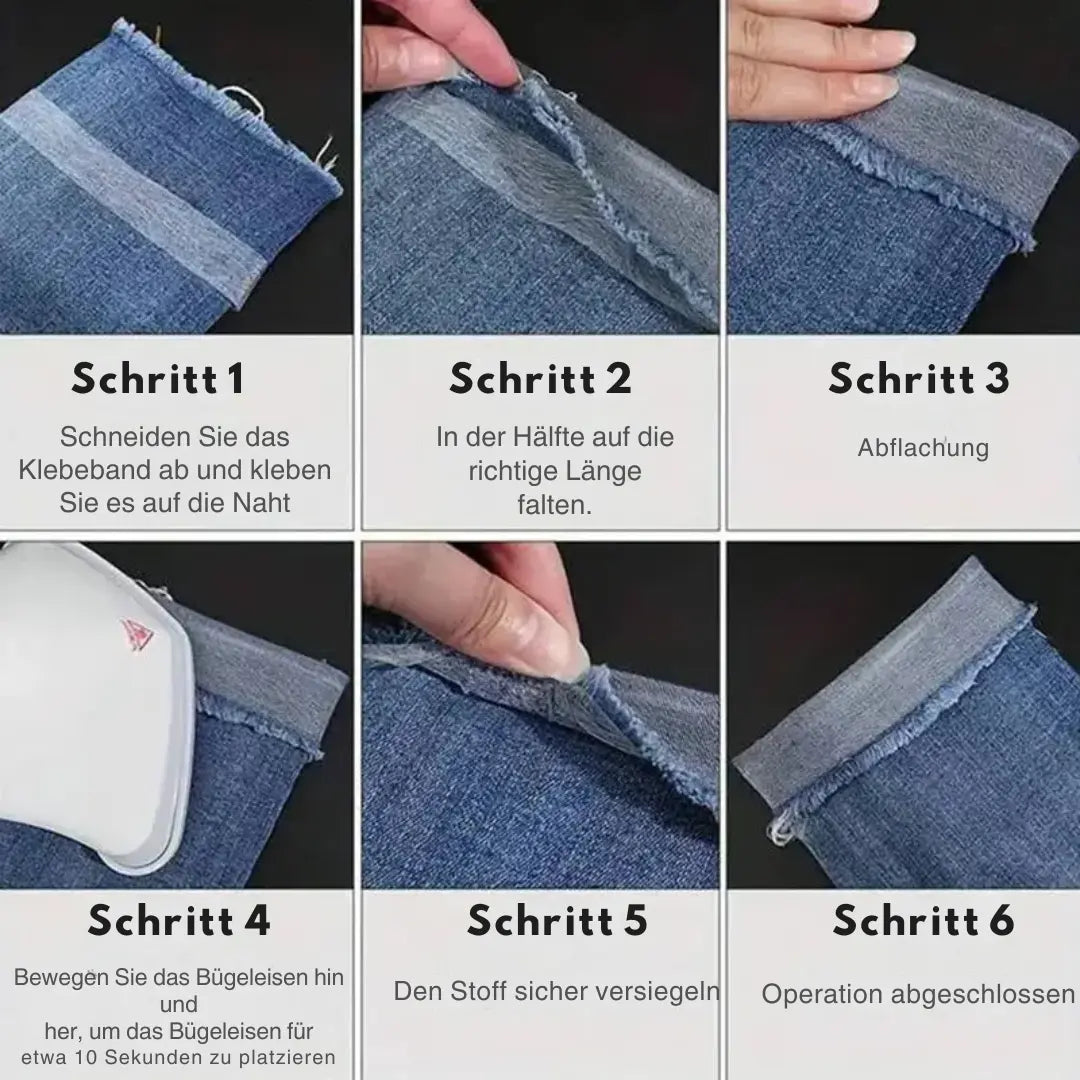 1+1 Gratis | Bügelband mit doppelseitigem Kleber für Nähen & DIY-Projekte Mivoza Deutschland