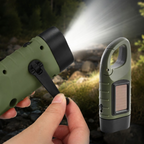 Solar-Kurbel-Taschenlampe LED mit Dynamo und Solarladung