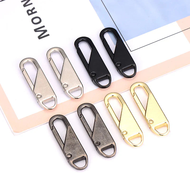Metal Zipper Pull Universal - Set of 10